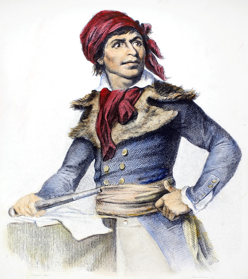 Jean-Paul Marat (1743-1793). /Nfrench (Swiss-Born) Physician, Journalist, And Revolutionary Politician. Line And Stipple Engraving, Early 19Th Century. Poster Print by Granger Collection - Item # VARGRC0084694