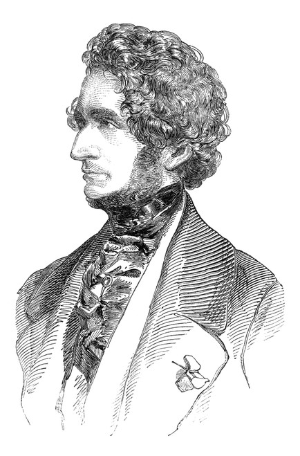 Hector Berlioz (1803-1869). /Nfrench Composer. Wood Engraving, English, 1848. Poster Print by Granger Collection - Item # VARGRC0005545