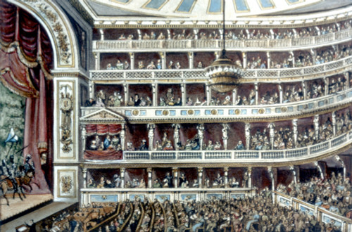 The Theater An Der Wien, /Nvienna, Austria: Aquatint, Early 19Th Century. Poster Print by Granger Collection - Item # VARGRC0035799