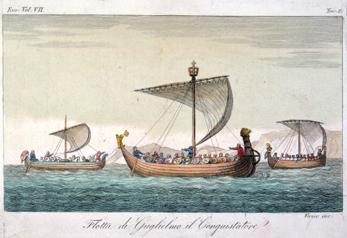 William The Conqueror /N(1027?-1087). The King'S Fleet. Copper Engraving, Italian, C1800. Poster Print by Granger Collection - Item # VARGRC0041486 William The Conqueror /N(1027?-1087). The King'S Fleet. Copper Engraving, Italian, C1800. Poster Print by Granger Collection - Item # VARGRC0041486