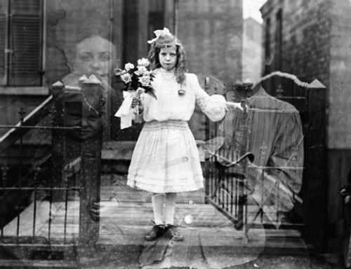 Spirit Photograph, C1905. /Ndouble Exposure 'Spirit' Photograph Of A Girl Surrounded By Spectral Figures Of Women Holding Infants. Photograph By G.S. Smallwood, C1905. Poster Print by Granger Collection - Item # VARGRC0118604