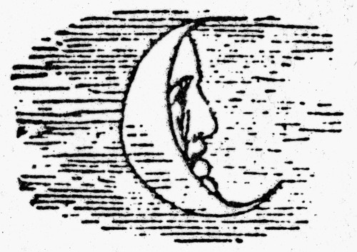 The Man In The Moon. /Nwood Engraving, American, 1849. Poster Print by Granger Collection - Item # VARGRC0039599