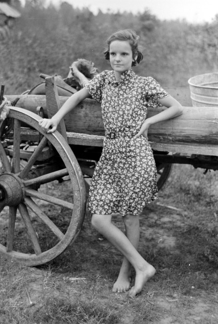 Louisiana: Farm Girl, 1938. /Na Farm Girl Near Morganza, Louisiana. Photograph By Russell Lee, 1938. Poster Print by Granger Collection - Item # VARGRC0184619