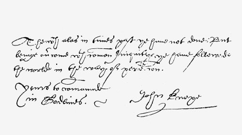 John Knox (1505-1572). /Nscottish Reformer, Writer, And Statesman. Autograph Signature. Poster Print by Granger Collection - Item # VARGRC0069386