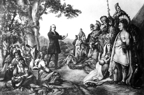 John Wesley (1703-1791). /Nenglish Theologian And Founder Of Methodism. Wesley When A Missionary To The Native Americans In Georgia, 1736-37: Painting By Unknown Artist. Poster Print by Granger Collection - Item # VARGRC0028247