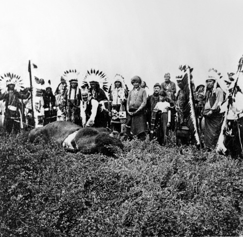 Geronimo (1829-1909). /N'Geronimo'S Last Buffalo.' The