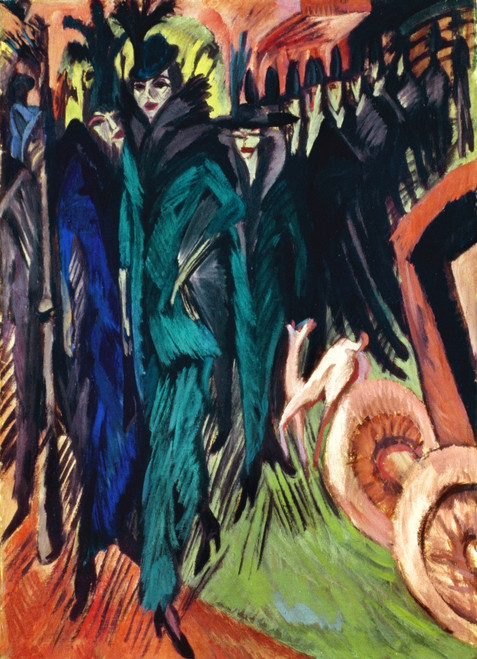 Kirchner: Street Scene. /Noil On Canvas, 1913-14, By Ernst Ludwig Kirchner. Poster Print by Granger Collection - Item # VARGRC0057498 Kirchner: Street Scene. /Noil On Canvas, 1913-14, By Ernst Ludwig Kirchner. Poster Print by Granger Collection - Item # VARGRC0057498