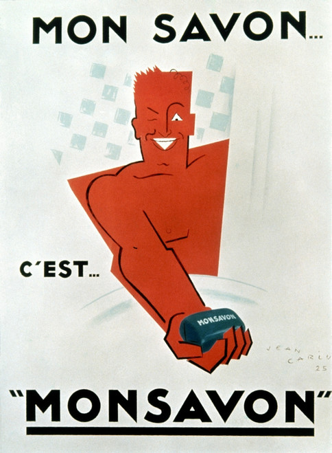 French Soap Advertisement. /Nfrench Advertising Poster By Jean Carlu, 1925, For Monsavon Soap. Poster Print by Granger Collection - Item # VARGRC0034445