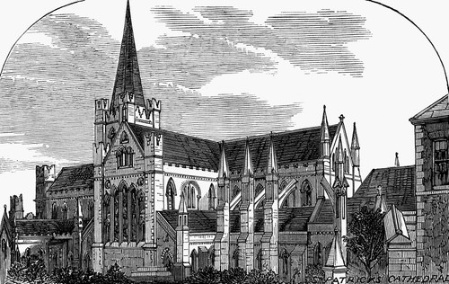Dublin: Cathedral, 1878. /Nview Of St. Patrick'S Cathedral, Dublin, Ireland. Wood Engraving, English, 1878. Poster Print by Granger Collection - Item # VARGRC0095889