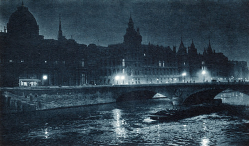 France: Paris, C1920. /Nthe Palais De Justice At Night. Photograph, C1920. Poster Print by Granger Collection - Item # VARGRC0433562