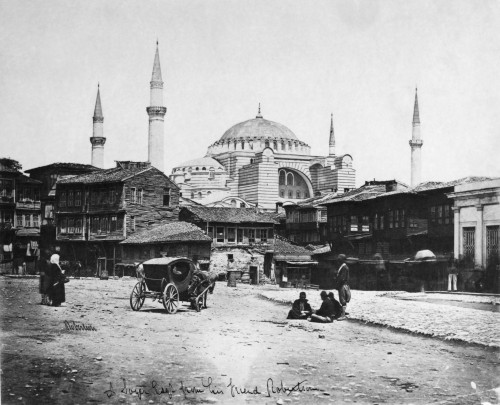 Turkey: Hagia Sophia, 1856. /Nold Wooden Buildings At Hagia Sophia In Istanbul. Photograph By James Robertson, 1856. Poster Print by Granger Collection - Item # VARGRC0127526