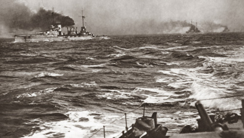 World War I: View Of Fleet. /Nview From A British Destroyer Of The German Fleet Approaching To Surrender. November 21, 1918. Poster Print by Granger Collection - Item # VARGRC0409142