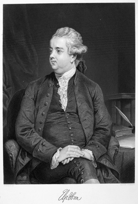 Edward Gibbon (1737-1794). /Nenglish Historian. Steel Engraving, American, 1873. Poster Print by Granger Collection - Item # VARGRC0048872
