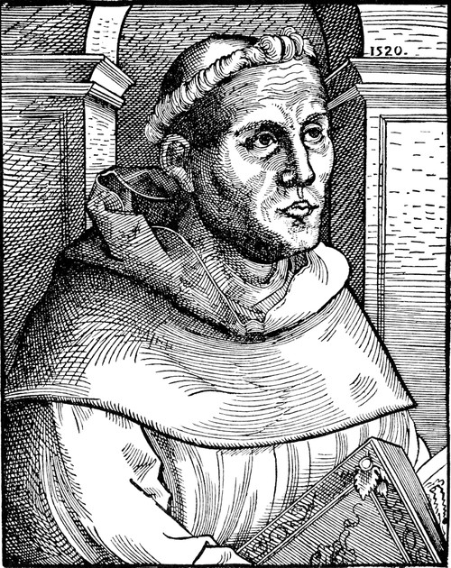 Martin Luther (1483-1546). /Ngerman Religious Reformer. Woodcut, 1520, By Lucas Cranach The Elder. Poster Print by Granger Collection - Item # VARGRC0033809