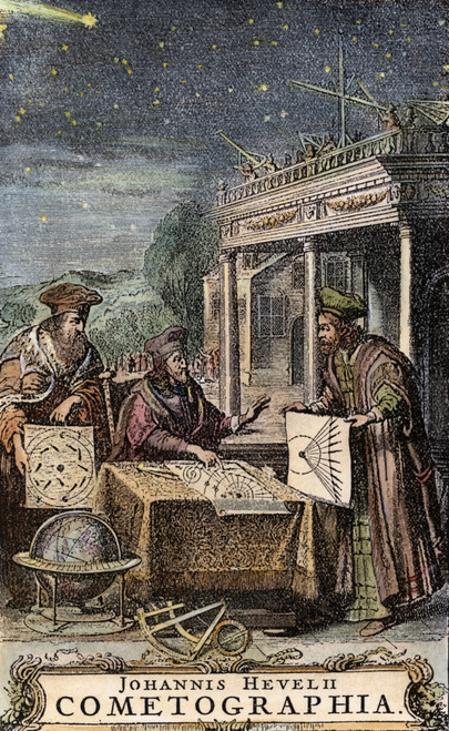 Johannes Hevelius. /N(1611-1687). Polish Astronomer. Title-Page Of The 'Cometographia' By Johannes Hevelius, Published In 1668. Poster Print by Granger Collection - Item # VARGRC0007773