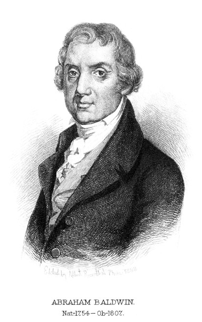Abraham Baldwin (1754-1807). /Namerican Politician. Etching, 1888, By Albert Rosenthal After A Drawing By Robert Fulton. Poster Print by Granger Collection - Item # VARGRC0058162