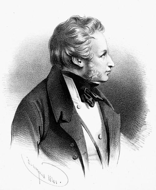 Alfred Victor De Vigny /N(1797-1863). French Man Of Letters. Lithograph, French, 1831. Poster Print by Granger Collection - Item # VARGRC0071751