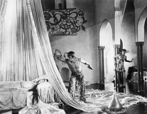 Thief Of Bagdad, 1924. /Ndouglas Fairbanks As The Thief And Anna May Wong As A Mongol Slave In The Film 'The Thief Of Bagdad,' Directed By Raoul Walsh, 1924. Poster Print by Granger Collection - Item # VARGRC0122838