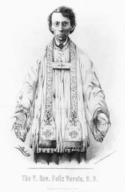F_lix Varela Y Morales /N(1788-1853). Cuban Roman Catholic Priest. Lithograph, C1853. Poster Print by Granger Collection - Item # VARGRC0133648