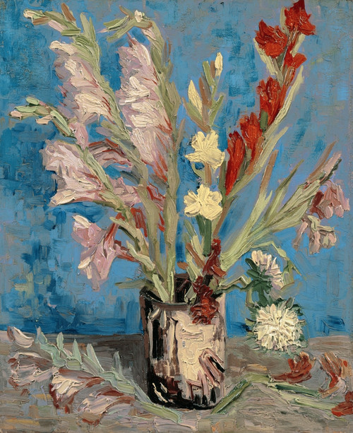 Van Gogh: Vase, 1886. /N'Vase With Gladioli.' Oil On Canvas, Vincent Van Gogh, 1886. Poster Print by Granger Collection - Item # VARGRC0433654