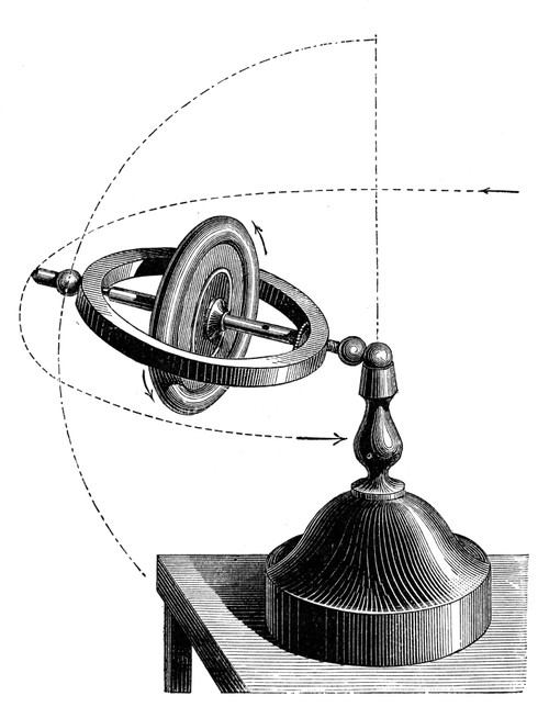Gyroscope, 19Th Century. /Nline Engraving, French, Mid-19Th Century. Poster Print by Granger Collection - Item # VARGRC0078269