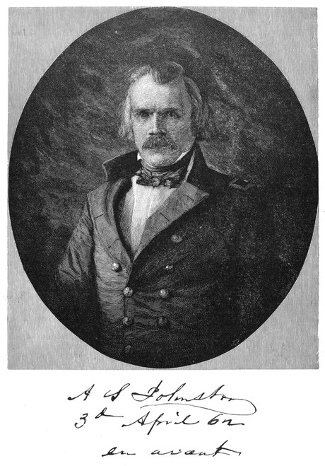 Albert Sidney Johnston /N(1803-1862). American Army Officer. Wood Engraving, American, 1885. Poster Print by Granger Collection - Item # VARGRC0051891