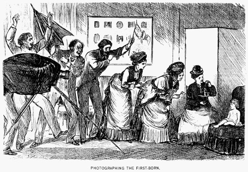 Photography, 1876. /N'Photographing The First-Born.' Line Engraving, American, 1876. Poster Print by Granger Collection - Item # VARGRC0030313