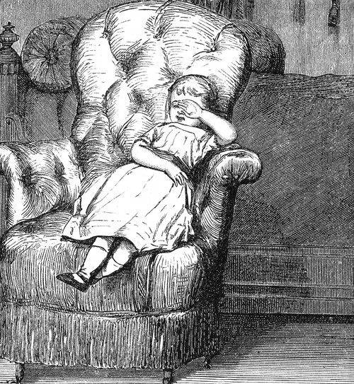 Child Sleeping, 1873. /Nline Engraving, American, 1873. Poster Print by Granger Collection - Item # VARGRC0076652