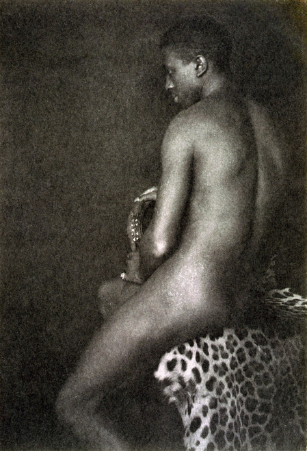 Day: Nude, C1897. /Nportrait Of A Nude Man Sitting On A Leopard Skin. Platinum Print Photograph By F. Holland Day, C1897. Poster Print by Granger Collection - Item # VARGRC0268829
