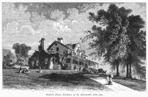 New York State: Mansion. /Nbedford House, Residence Of Lawyer And Diplomat John Jay, In Westchester County, New York. Wood Engraving, C1876. Poster Print by Granger Collection - Item # VARGRC0096036 New York State: Mansion. /Nbedford House, Residence Of Lawyer And Diplomat John Jay, In Westchester County, New York. Wood Engraving, C1876. Poster Print by Granger Collection - Item # VARGRC0096036