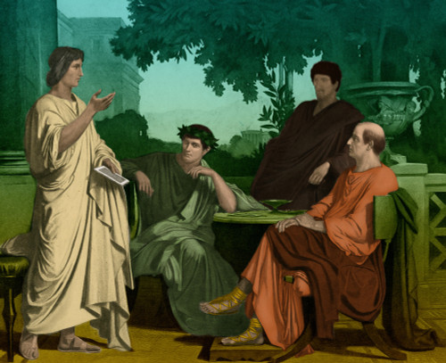 Maecenas with Virgil, Horace and Varius Poster Print by Science Source - Item # VARSCIBQ2974