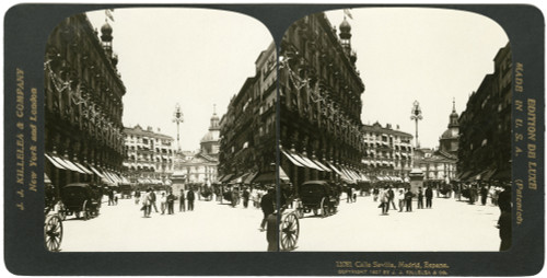 Spain: Calle Sevilla, C1907. /N'Calle Sevilla, Madrid, Espana.' Stereograph, C1907. Poster Print by Granger Collection - Item # VARGRC0323616