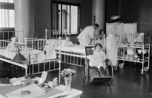 St. Luke'S Hospital, C1910. /Nthe Children'S Ward At St. Luke'S Hospital In New York City. Photograph, C1910 Poster Print by Granger Collection - Item # VARGRC0325803