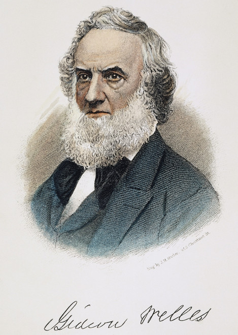 Gideon Welles (1802-1878). /Namerican Politician: Steel Engraving, American, 19Th Century. Poster Print by Granger Collection - Item # VARGRC0047997