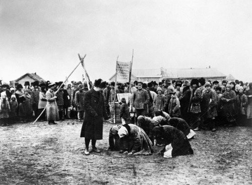 Russia: Famine, 1922. /Nhungry Russian Women, Victims Of Famine, Kneeling Before Officials Of The American Relief Association, 1922. Poster Print by Granger Collection - Item # VARGRC0126714