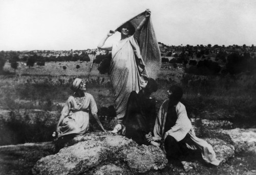 Isadora Duncan (1878-1927). /Namerican Dancer. Duncan (Standing) Photographed With A Group Of Dancers In Ancient Greek Costume While Visiting Greece, 1920. Poster Print by Granger Collection - Item # VARGRC0128601