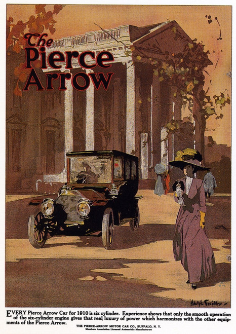 Ad: Pierce-Arrow, 1909. /Namerican Advertisement For Pierce-Arrow Automobiles. Illustration By Adolph Triedler, 1909. Poster Print by Granger Collection - Item # VARGRC0526570