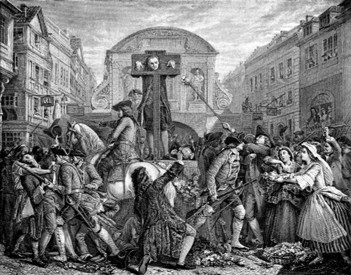 Daniel Defoe (1660-1731). /Nenglish Writer. Pilloried In 1703 (After Fining And Imprisonment) For His 'Shortest Way With Dissenters.' A Satirical Essay, Line Engraving, 19Th Century. Poster Print by Granger Collection - Item # VARGRC0084789