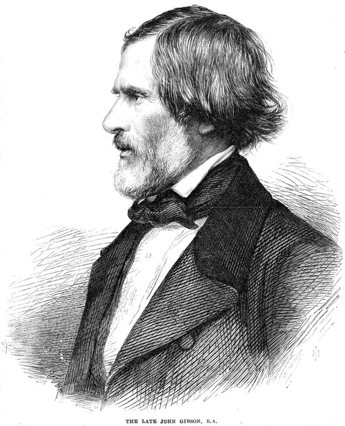 John Gibson (1790-1866). /Nenglish Sculptor. Wood Engraving, English, 1866. Poster Print by Granger Collection - Item # VARGRC0069337