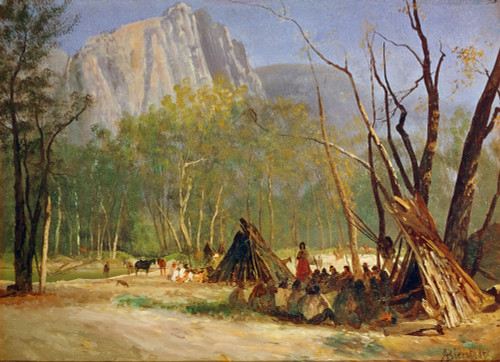 Bierstadt: Council, C1872. /Nindians In Council, California. Oil On Canvas, C1872, By Albert Bierstadt. Poster Print by Granger Collection - Item # VARGRC0172537