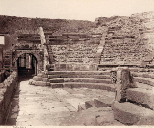 Pompeii: Greek Theatre. /Nruins Of An Ancient Greek Theatre In Pompeii. Photograph, C1890. Poster Print by Granger Collection - Item # VARGRC0072028