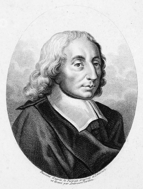 Blaise Pascal (1623-1662). /Nfrench Scientist And Philosopher. Stipple Engraving By Ambroise Tardieu (1788-1841). Poster Print by Granger Collection - Item # VARGRC0003162 Blaise Pascal (1623-1662). /Nfrench Scientist And Philosopher. Stipple Engraving By Ambroise Tardieu (1788-1841). Poster Print by Granger Collection - Item # VARGRC0003162