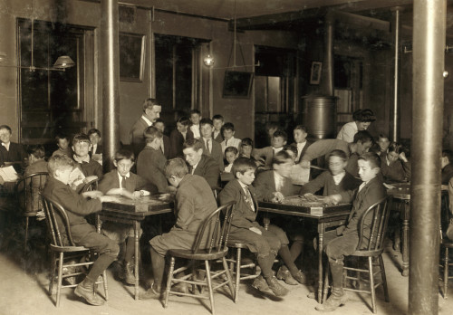 Boston: Newsboys, 1909. /Nboys Seated At Tables Playing Games In The Newsboys Reading Room, Boston, Massachusetts. Photograph By Lewis Hine, October 1909. Poster Print by Granger Collection - Item # VARGRC0131970 Boston: Newsboys, 1909. /Nboys Seated At Tables Playing Games In The Newsboys Reading Room, Boston, Massachusetts. Photograph By Lewis Hine, October 1909. Poster Print by Granger Collection - Item # VARGRC0131970