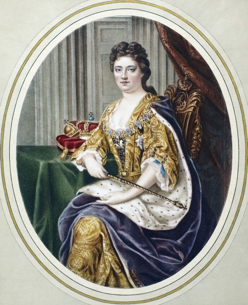 Queen Anne (1665-1714). /Nqueen Of Great Britain And Ireland, 1702-1714. Enamel Miniature By Charles Boit (1663-1727). Poster Print by Granger Collection - Item # VARGRC0004483