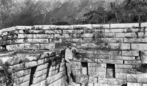 Hiram Bingham (1875-1956). /Namerican Explorer, Teacher And Politician. Photographed At Machu Picchu, Peru, While Leader Of The Yale Peruvian Expedition Of 1911. Poster Print by Granger Collection - Item # VARGRC0126052