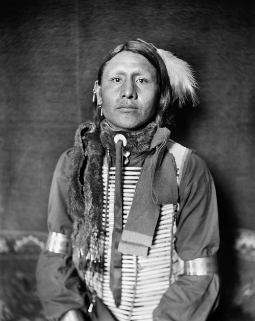 Sioux Native American, C1900. /Nhas No Horses, A Sioux Native American From Buffalo Bill'S Wild West Show, Wearing A Breastplate. Photograph By Gertrude K_Sebier, C1900. Poster Print by Granger Collection - Item # VARGRC0114324