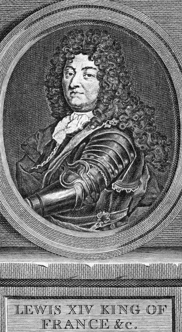 Louis Xiv (1638-1715). /Nking Of France 1643-1715. Copper Engraving, English, 18Th Century. Poster Print by Granger Collection - Item # VARGRC0059197