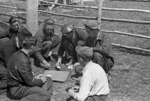 Miner Strike, 1939. /Nminers Playing Cards During A Coal Strike In Kempton, West Virginia. Photograph By John Vachon, May 1939. Poster Print by Granger Collection - Item # VARGRC0326510