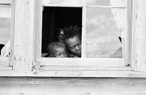 Sharecropper Family, 1935. /Nan African American Sharecropper'S Wife And Child Peak Out A Broken Window, Little Rock, Arkansas. Photograph By Ben Shahn In October 1935. Poster Print by Granger Collection - Item # VARGRC0120103