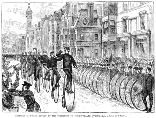 Bicyclist Meeting, 1881. /Nthe First Annual Meet Of The League Of American Wheelmen At Boston, Massachusetts, On Decoration Day, 1881. Line Engraving From A Contemporary American Newspaper. Poster Print by Granger Collection - Item # VARGRC0067984